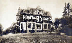 Thyrahöhe mit der Villa der Firma Büssing.